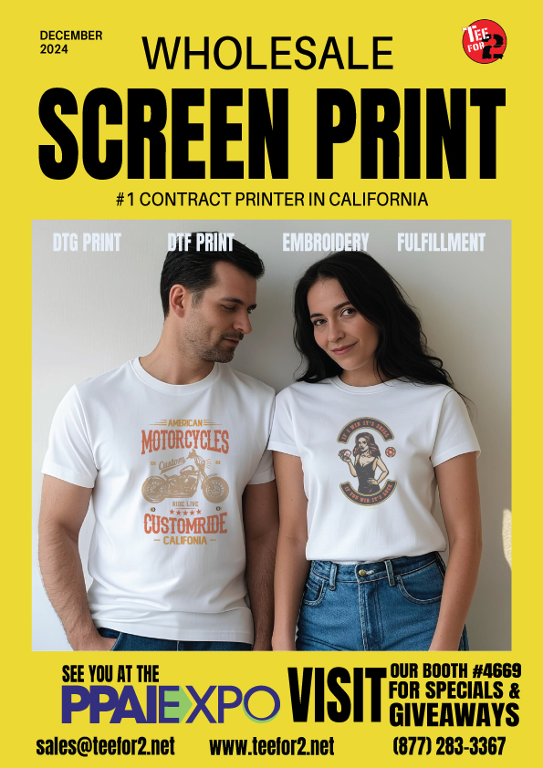 The #1 Contract Screen Printer in California: Teefor2!